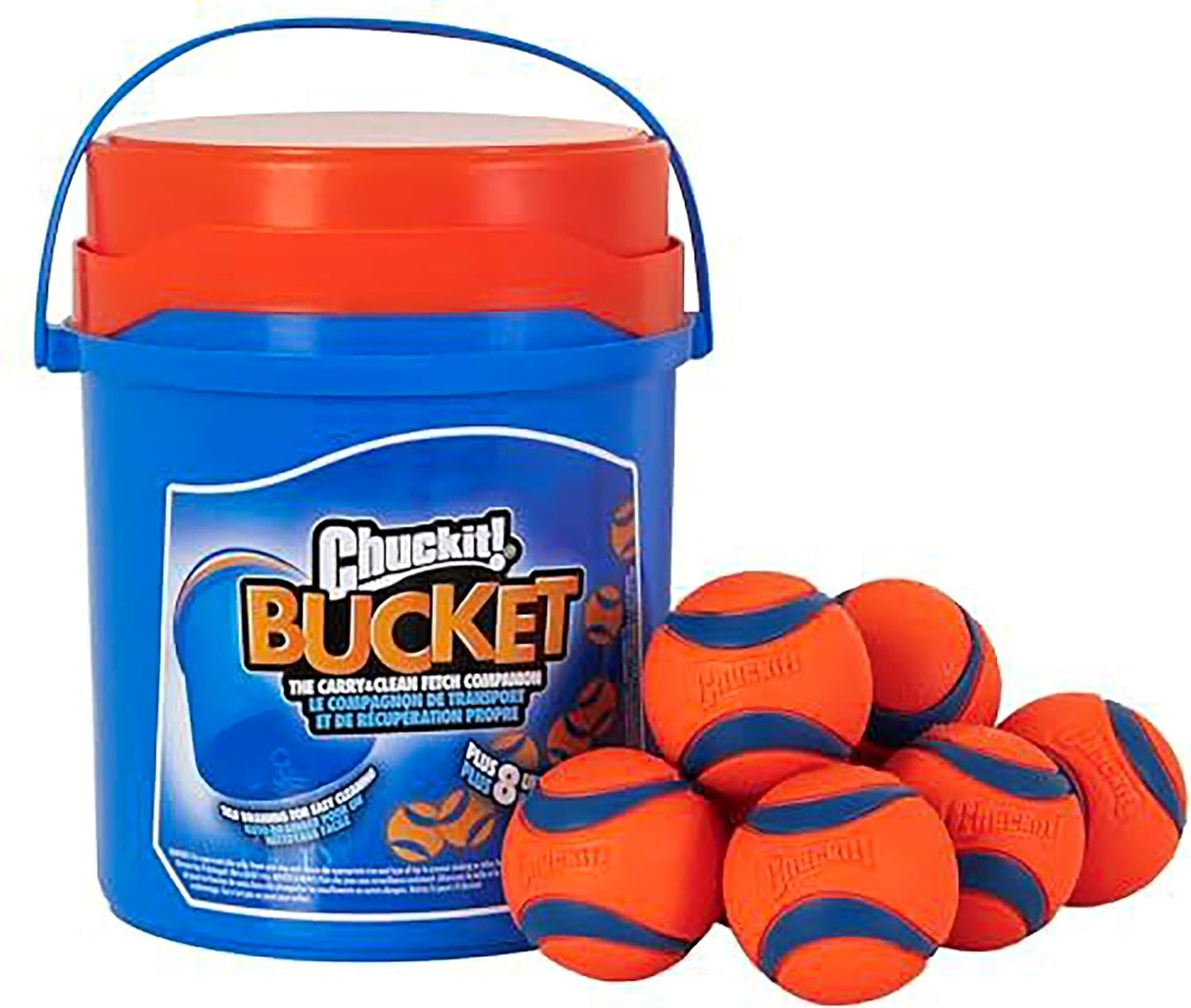 Chuckit! Ultra Ball Medium Dog Toy - Bouncy Fetch Balls for Dogs 20-60 lbs - Durable Rubber Construction - Floating Water Toys - 2.5-Inch Diameter - Pack of 3