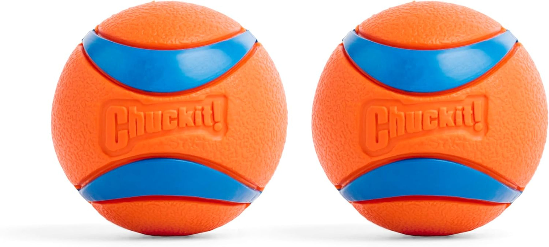 Chuckit! Ultra Ball Medium Dog Toy - Bouncy Fetch Balls for Dogs 20-60 lbs - Durable Rubber Construction - Floating Water Toys - 2.5-Inch Diameter - Pack of 3