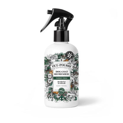 Poo-Pourri Furrest Fresh Dog Deodorizing Spray, 8 Fl Oz - Essential Oil Pet Odor Neutralizer with Fir, Amber, and Cedarwood Scent, Vet Recommended, Paraben & Sulfate-Free