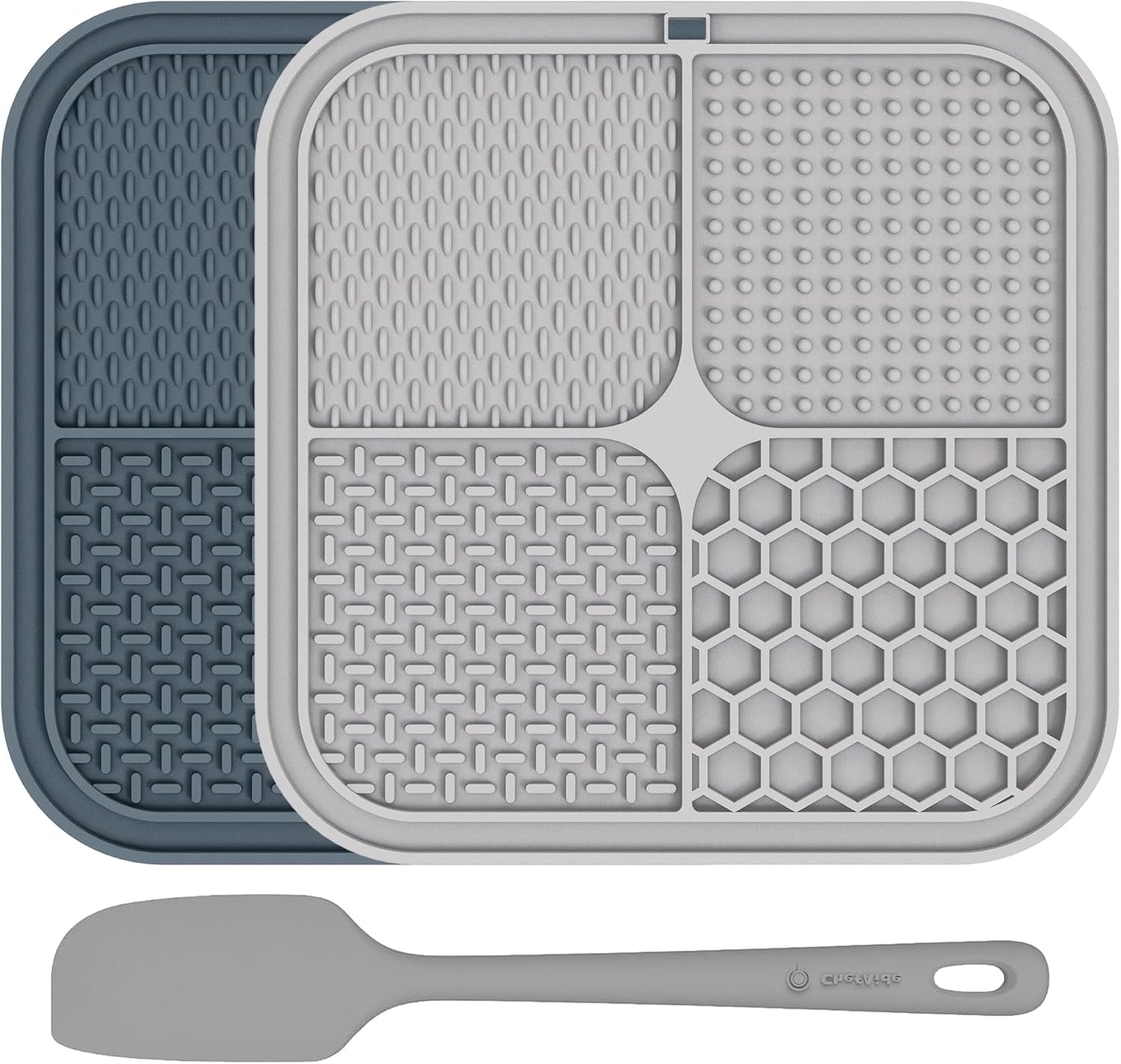Elevate Your Pet's Mealtime with ChefAide Set of 2 Upgraded Lick Mats - Perfect for Anxiety Relief and Training!