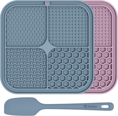 Elevate Your Pet's Mealtime with ChefAide Set of 2 Upgraded Lick Mats - Perfect for Anxiety Relief and Training!