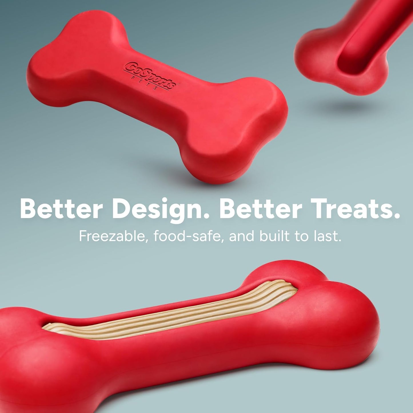 Gosports Pets Pupscream Frozen Dog Treat Dispenser - Enrichment Station for Filling and Freezing Dog Bones to Engage Pets