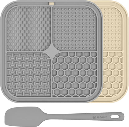 Elevate Your Pet's Mealtime with ChefAide Set of 2 Upgraded Lick Mats - Perfect for Anxiety Relief and Training!