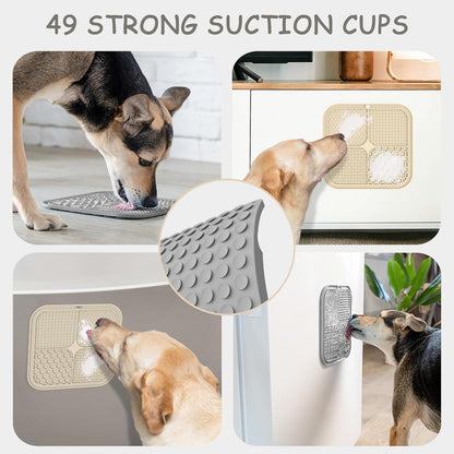 Elevate Your Pet's Mealtime with ChefAide Set of 2 Upgraded Lick Mats - Perfect for Anxiety Relief and Training!