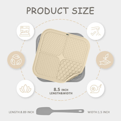 Elevate Your Pet's Mealtime with ChefAide Set of 2 Upgraded Lick Mats - Perfect for Anxiety Relief and Training!